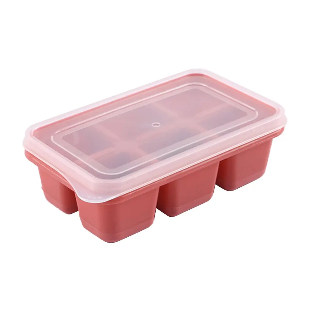 

Silicone Ice Grid Food Grade Silicone Ice Grid 6 Grid Square Ice Mold Silicone 6 Grid Combination Soft Base Ice Grid