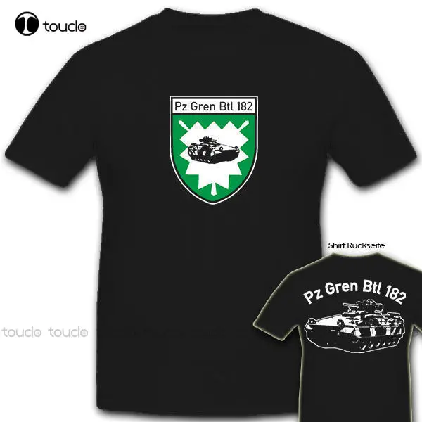 

Лидер продаж, модная футболка PzGrenBtl 182, Marder panzergrenadierbatman, бундввэр, футболка с круглым вырезом, футболка на заказ, Подростковая унисекс