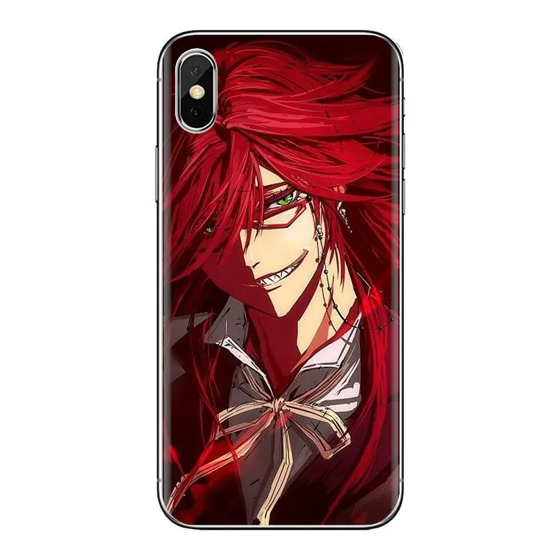 For Samsung Galaxy S3 S4 S5 Mini S6 S7 Edge S8 S9 S10 Plus Note 3 4 5 8 9 Black Butler Ciel Phantomh Sebastian TPU Silicone Case |