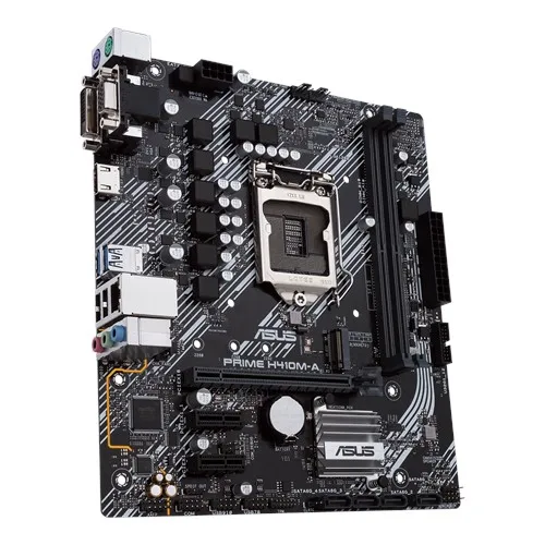 Новая материнская плата ASUS H410M-A LGA 1200 micro ATX с M.2 DDR4 2933 МГц HDMI D-Sub DVI USB 3 2 Gen 1 порты S |