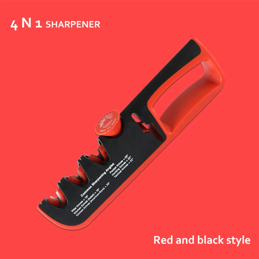 

4 In 1 Segment Kitchen Sharpener Stone Home Cutter Sharpener Kitchen Hand Tool Quick Adjustable Utility Tool