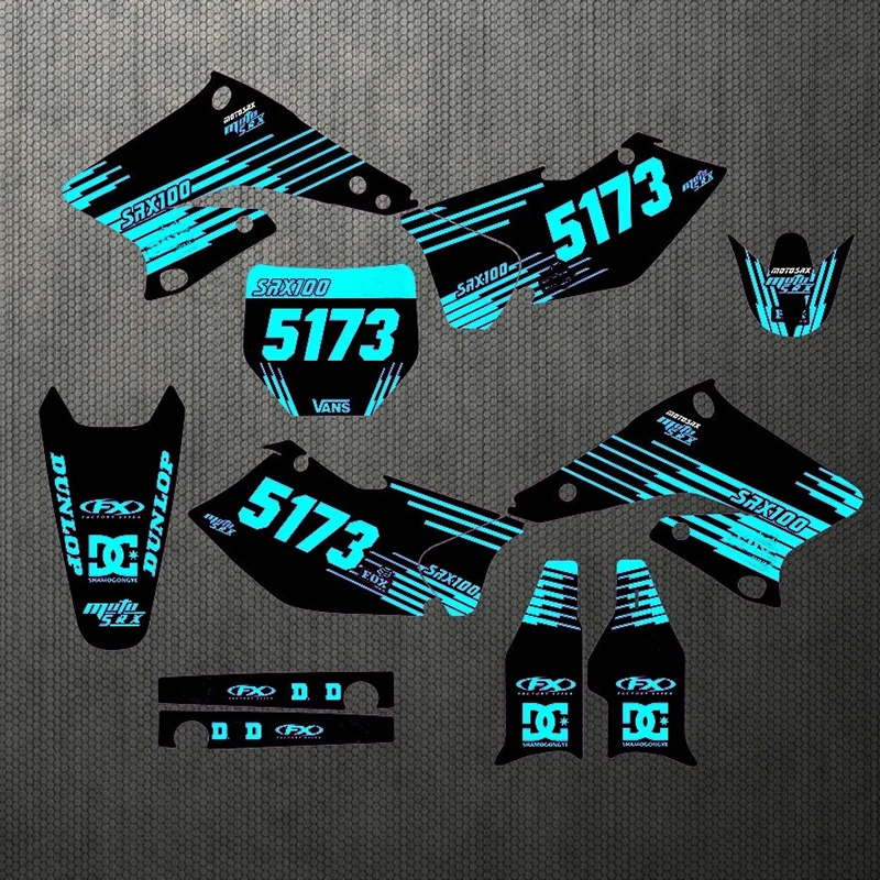 Motorcycle stickers custom complete tool graphics background decal sticker quantity luster for the team RMZ 250 04-06 2004 2005 |