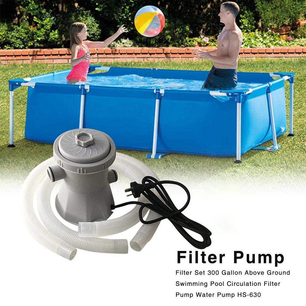 

Electric Pool Filter Pump Pool Cleaner Circulation Pump Pool Filter Device For Ponds Swimming Pool UK Plug