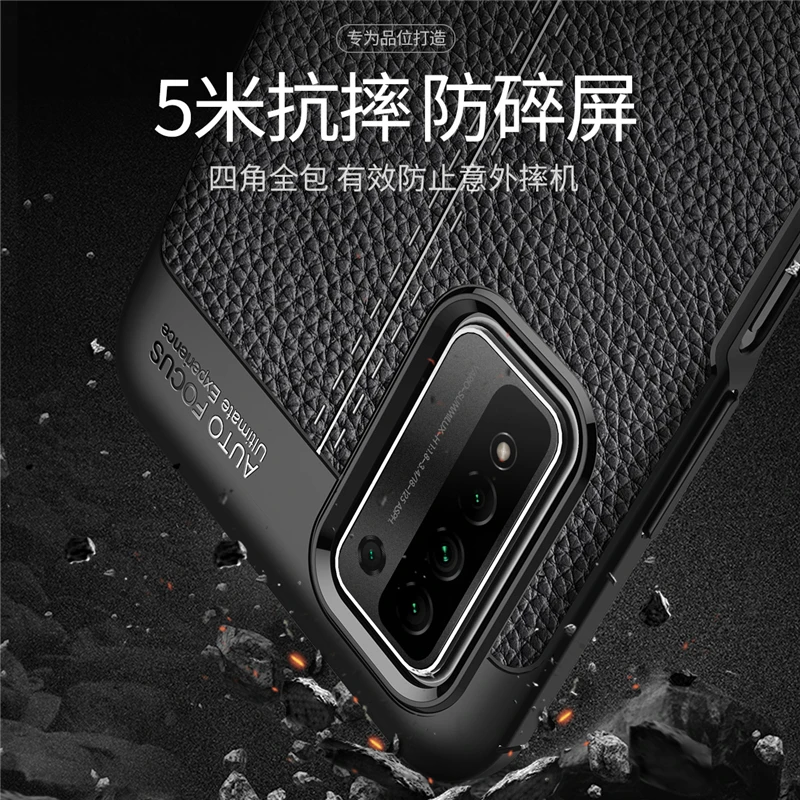 

For Huawei Honor 10X Lite Case For Honor 10X Lite Capas Soft TPU Bumper Leather Cover For Huawei Honor 9S 9C 9A 10X Lite Fundas
