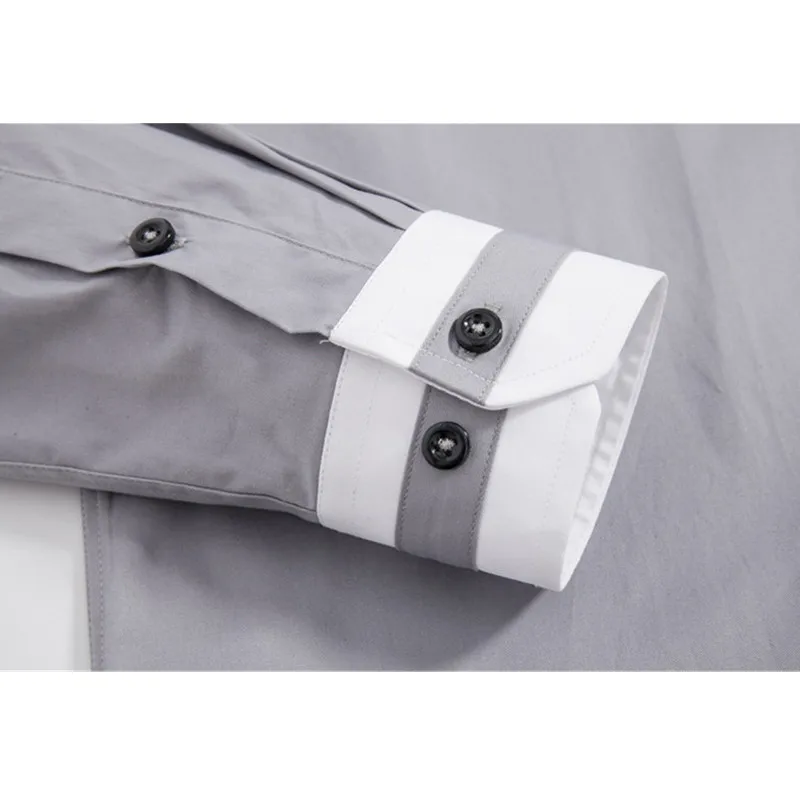 Мужская рубашка с длинным рукавом VISADA JUANA облегающая формальная на пуговицах