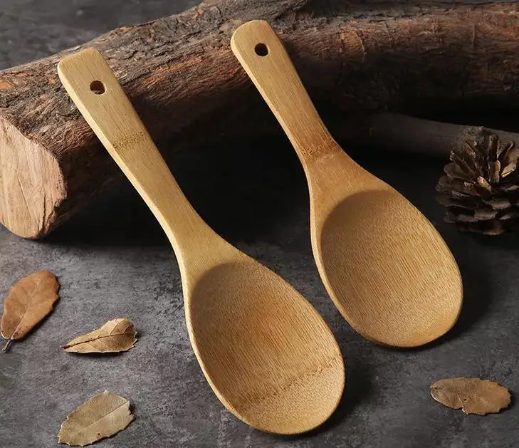 

Kitchen Bamboo Wooden Rice Spoon Kitchen Spatula Cooking Utensil Tool Soup Teaspoon Catering Rice Scoop For Kitchen SN3886
