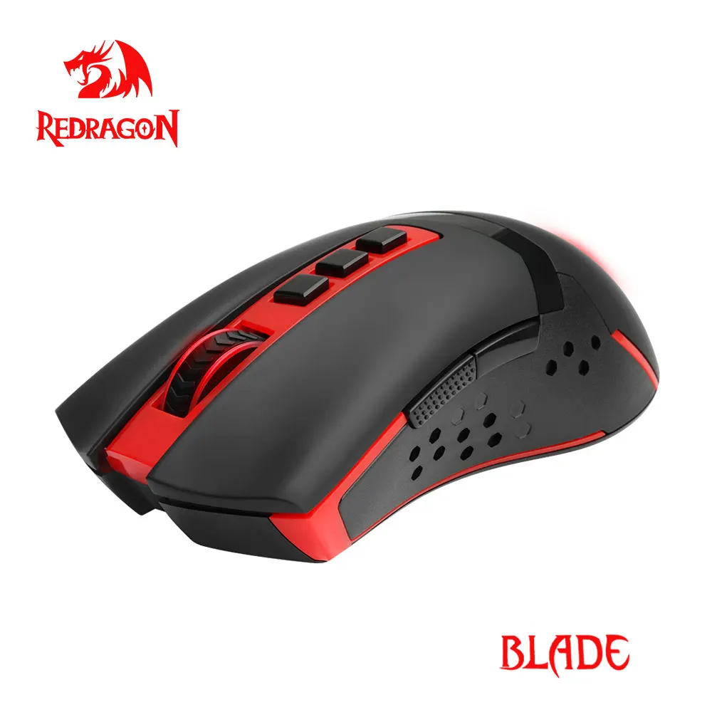 Redragon Blade M692 USB Беспроводная игровая мышь 4800 точек/дюйм 9 Кнопок Программируемый
