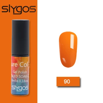 90 SLYGOS 6 мл УФ-гель для ногтей Топ УФ Led гель Осенняя Серия Тыква трава зеленый шоколад цвет Лак удаляющийся замачиванием гель лак - Цвет: 90