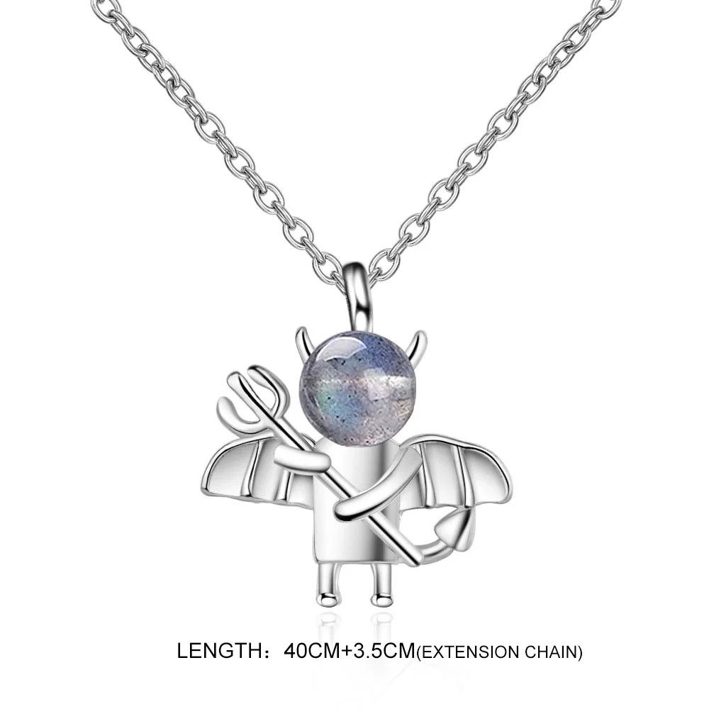 MEETSOFT посеребренное ожерелье Минималистичная цепочка до ключицы Женский лунный