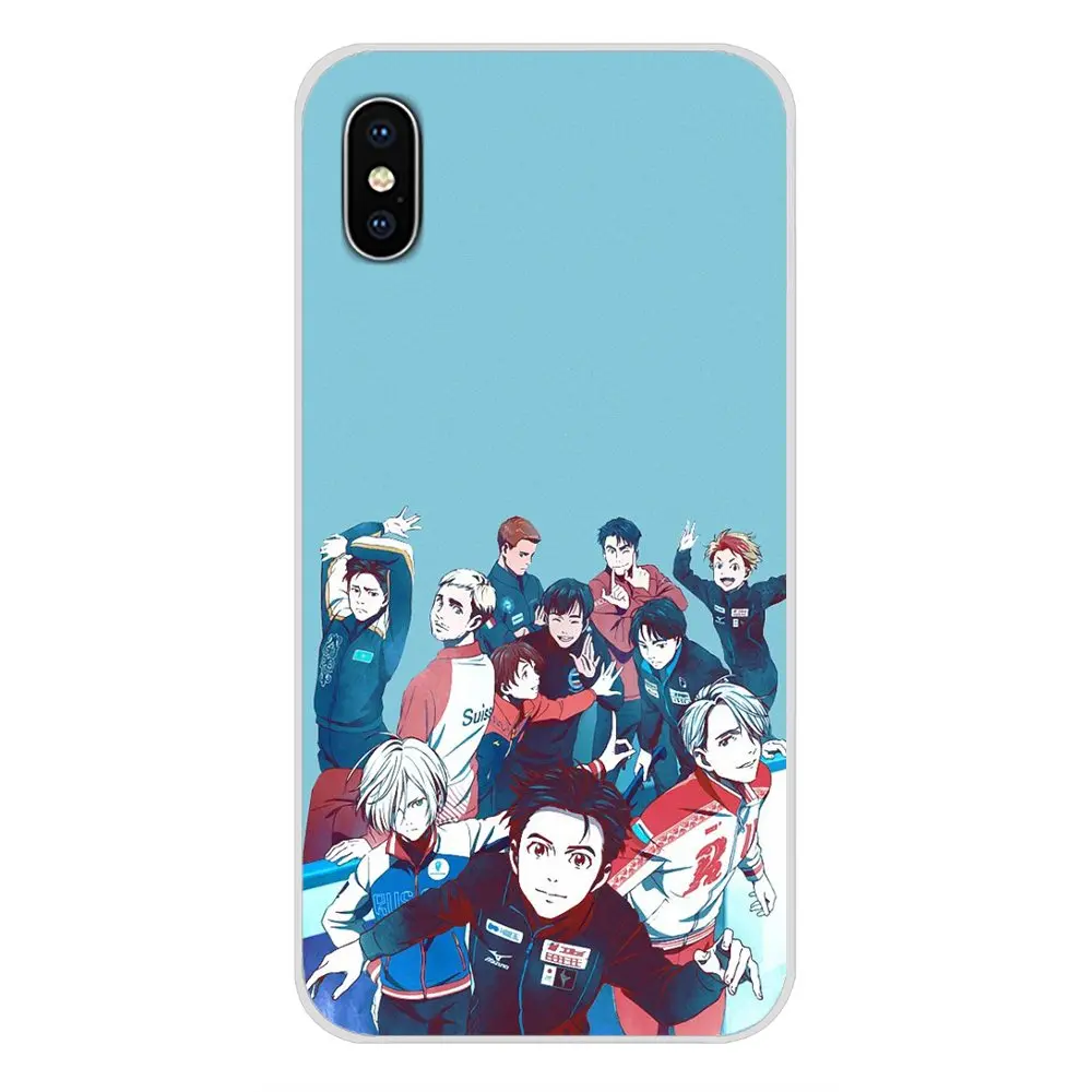 Японское аниме YURI on ICE прозрачные чехлы из ТПУ для Apple iPhone X XR XS 11Pro MAX 4S 5C SE 6S 7 8 Plus ipod - Фото №1