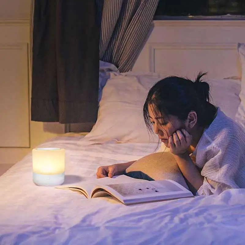 

Night Light Touch Lamp Bedside Lamp Breastfeeding Lamp Adjustable LED Rechargeable 6 Colors RGB Nightlight Bedside Table