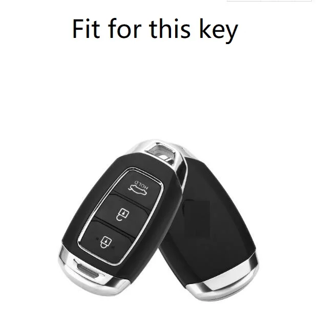 Aluminum Alloy Car Key Case Shell Cover For Hyundai i30 Ix35 Solaris Azera Elantra Grandeur Ig Accent Santa Fe | Автомобили и