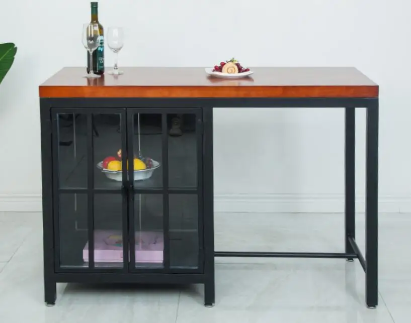 Стол кухонный из массива дерева прикроватный столик для готовой еды железная