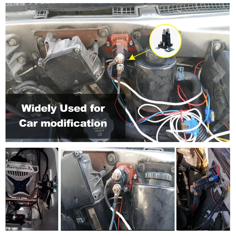 12V двойной Батарея высокий ток реле с предохранителями и держатель