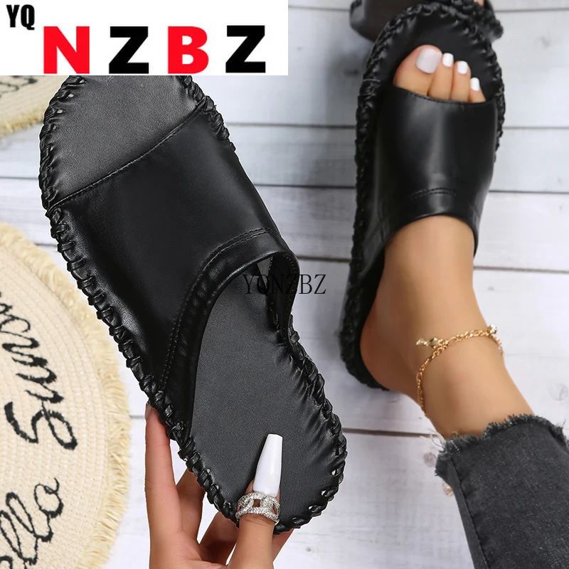 

Flats Casual Sandals Summer 2022 New Women Shoes Open-toe Flip Flops Fashion Ladies Slippers Designer Daily Walking Woman Slides