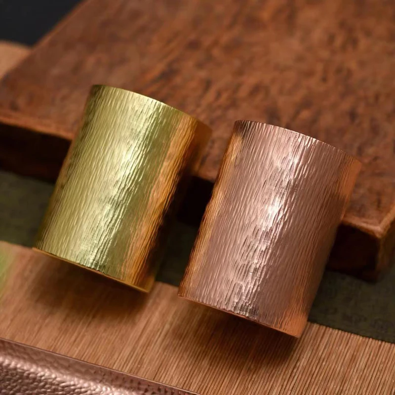 Толстый кружка из чистой меди дозатор кофейного порошка чашки ручной работы