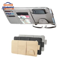 car styling visor organizer auto sun visor storage pouch car organizer sunglasses holder card organizer ticket pocket pen holder