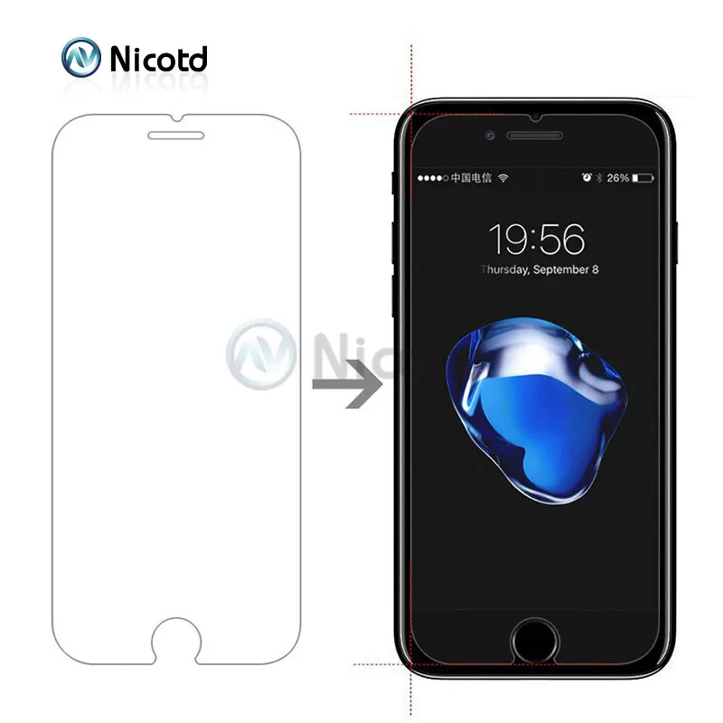 Защита для экрана из закаленного стекла iPhone 7 Plus 6 6s плюс 5s SE Защитная пленка 8 X