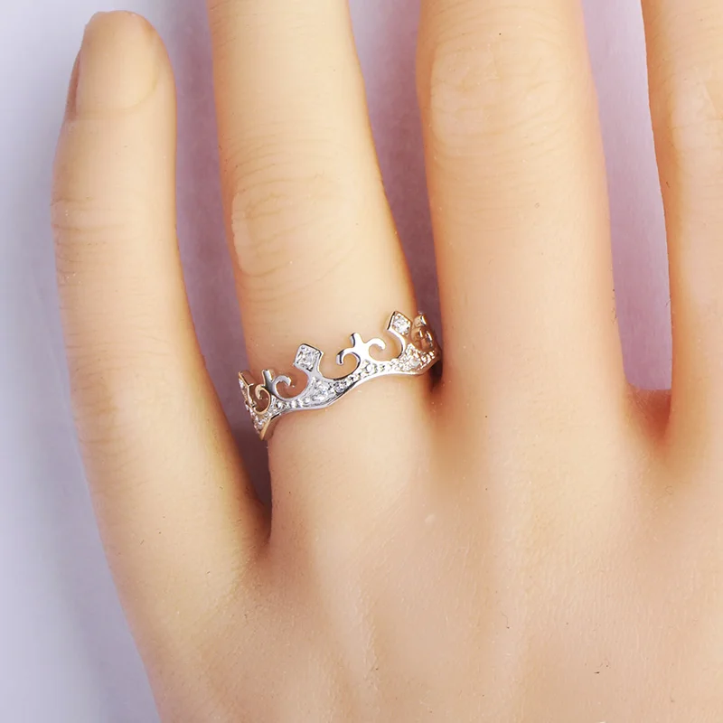 MECHOSEN летнее ювелирное изделие корона кольца для мужчин и женщин ажурная медь