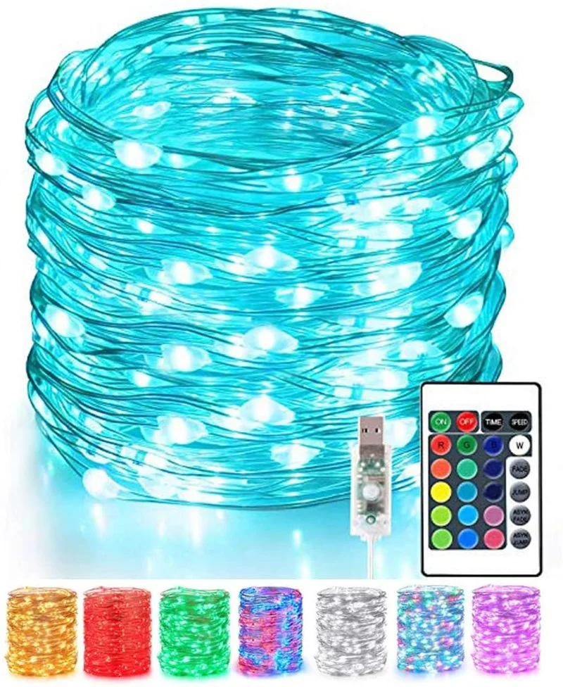 

Гирлянда светодиодная водонепроницаемая, 16 цветов, 4 режима