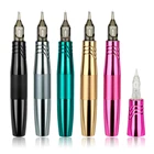 Двойное использование Перманентный макияж машина RCA тату машина роторная тату ручка с 2 головками двойной тип подарок картридж иглы