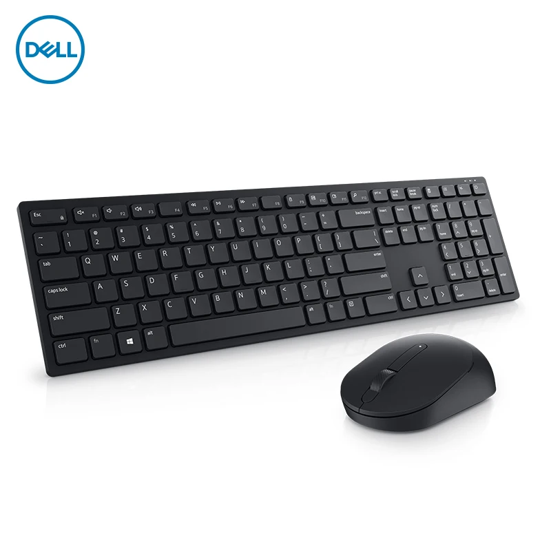

Dell KM5221W Pro Wireless Keyboard and Mouse Combo, Programmable Keys and Indicator Light - Black