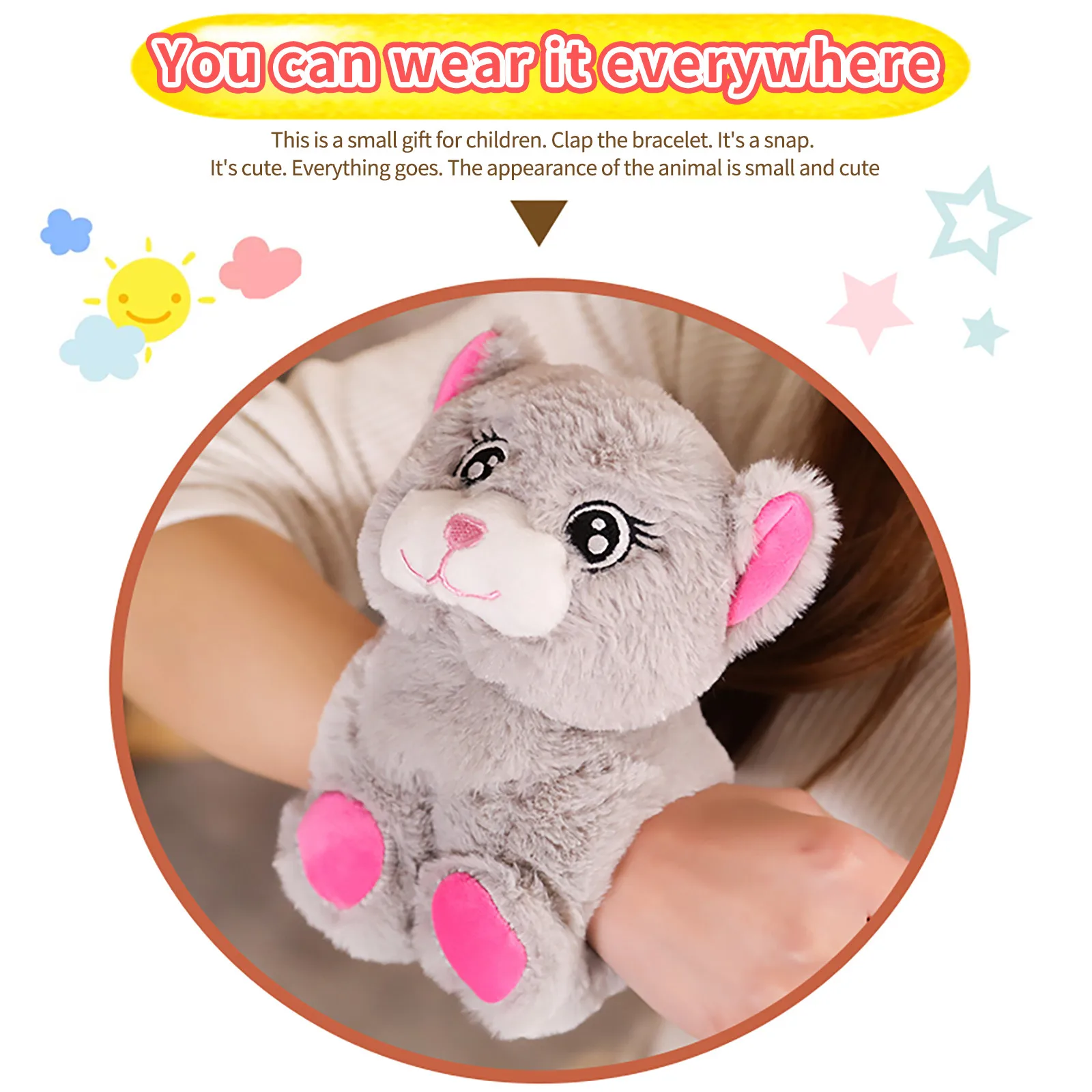 

Lovely Wrist Doll Toy Creative Wearable Wrist Interactive Plush juguetes Cute Animals Travel Toys for Kids Children's Gift
