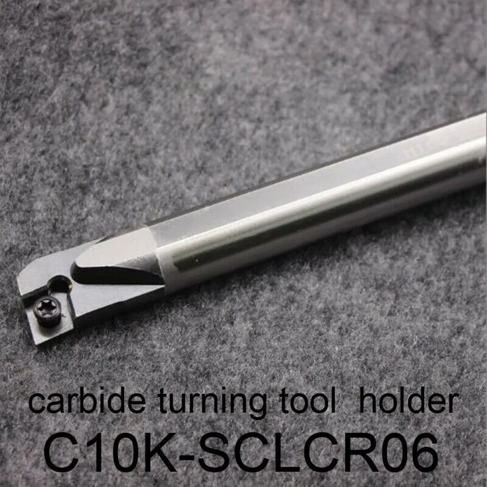 

Solid Carbide Lathe Turning Tool Boring Bar Holder T8 C10K-SCLCR06 Holder For CCMT0602 Brand New And High Quality 125mm Wrench