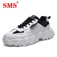 sms men shoes chunky sneakers fashion platform sneakers light breathable running shoes casual shoes leather sports dad shoes