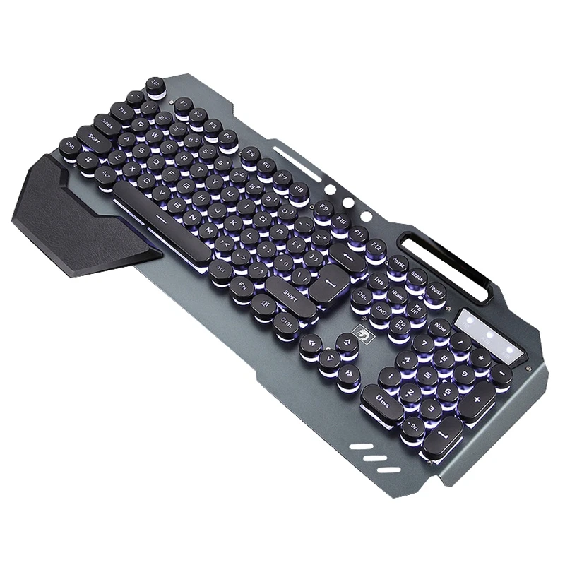 Эргономичная Проводная игровая usb клавиатура с белой подсветкой светодиодный RGB
