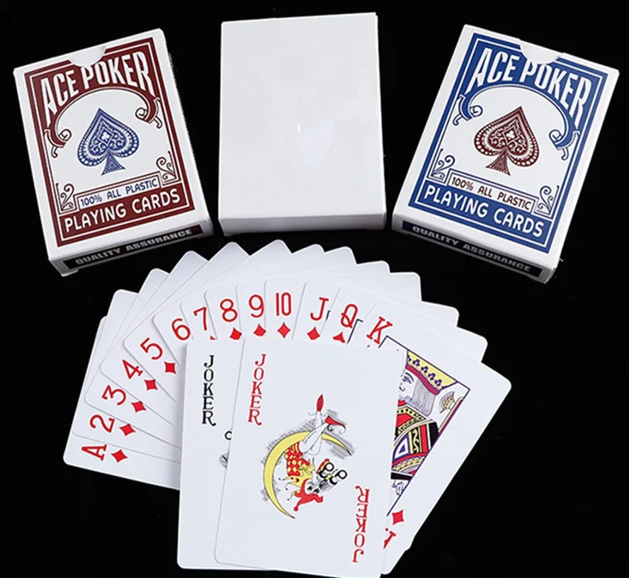 Новая портативная игральная карта из ПВХ пластика Водонепроницаемая прочная