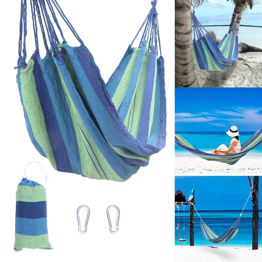 Одиночный двойной холщовый гамак стул портативная кровать для отдыха на