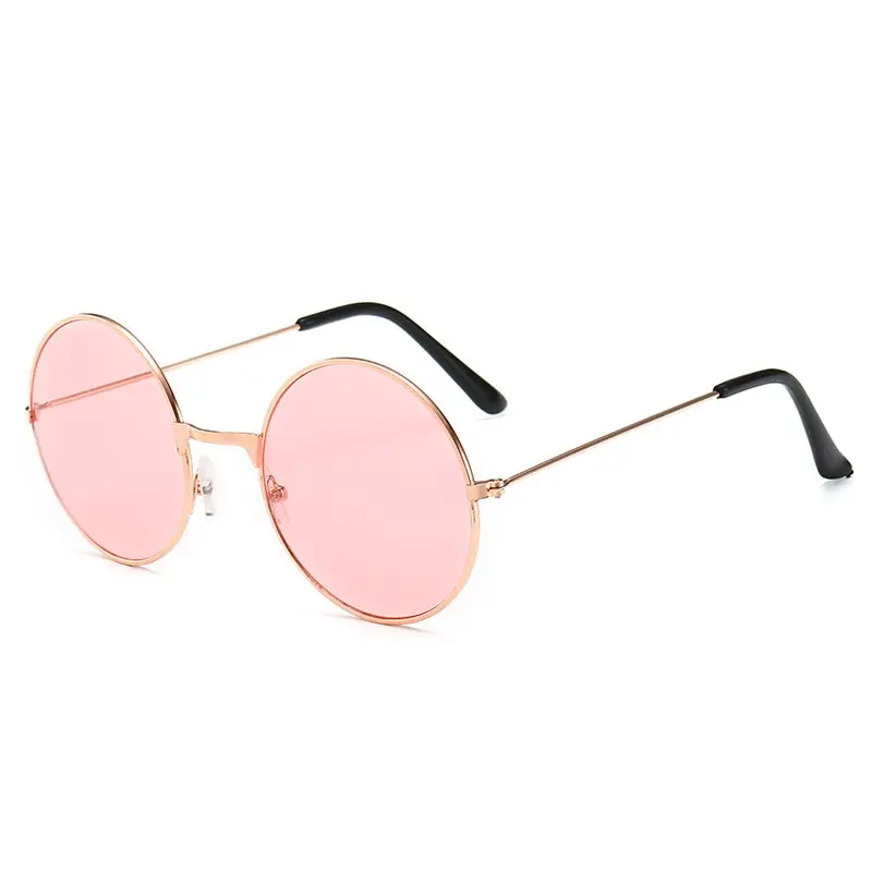 

Retro Vintage Sunglasses Round Metal Clear Sunglasses Women's Fashion Glasses Driver Goggles Brand Designer Circle Frame Glasses