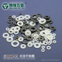 100pcs m2 m2 5 m3 m4 m5 m6 m8 m10 m12 white black plastic nylon flat washer plane spacer insulation gasket ring for screw bolt