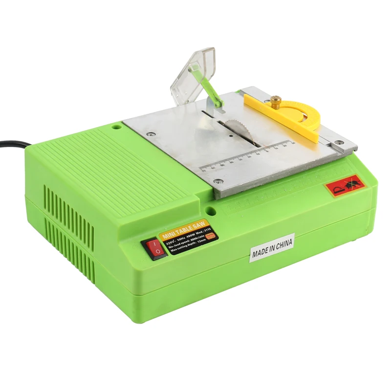 Mini Table Saw Handmade Multifunctional Woodworking Bench Lathe Electric Polisher Grinder DIY Circular Cutting Blade | Инструменты