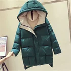 Женская зимняя куртка 2021, длинная куртка с хлопковым стеганым капюшоном, популярная, высокого качества, для улицы, Женская парка, для женщин