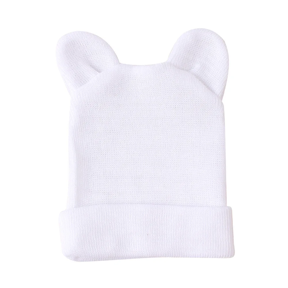 Gorros de punto a rayas de algod&oacute;n para beb&eacute;, gorros adorables para reci&eacute;n nacido, ni&ntilde;os y ni&ntilde;as, Unisex, con orejas de conejo, de 0 a 6 meses-5