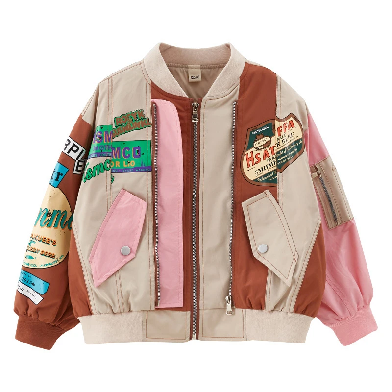 

Куртка в стиле хип-хоп для девочек 2-14 лет