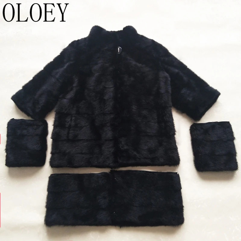 Winter 100% Real Mink Fur Coat Full Genuine Leather Coat Popular Styles Of Russian Women Natural Fur Jacket Vest Stand-up Collar enlarge