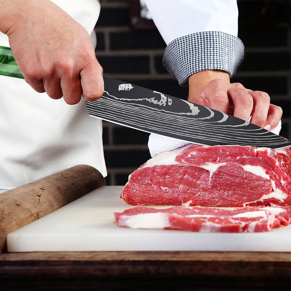 Набор кухонных ножей Лев острый шеф-повар из высокоуглеродистой нержавеющей