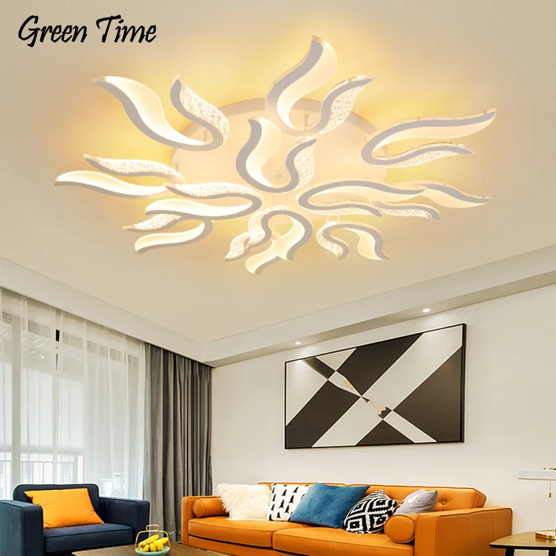 

Creative Led Ceiling Light For Living room Bedroom Dining room Kitchen Home Decorate Ceiling Lamp 110V 220V White Lustre Fixture