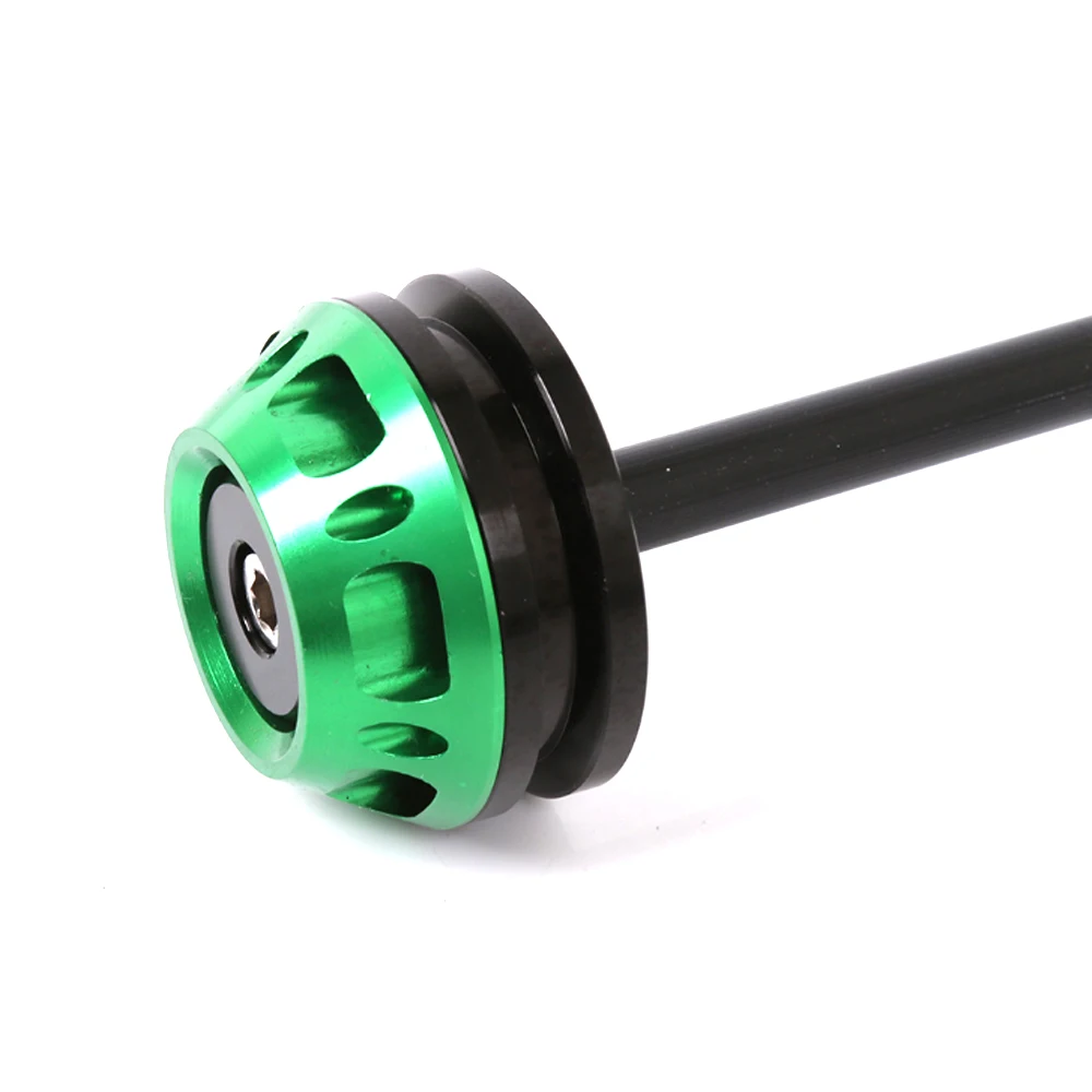 

Motorcycle CNC aluminum modified front wheel shatter-resistant front axle front fork protector for Kawasaki z800 Z1000 2013-2015