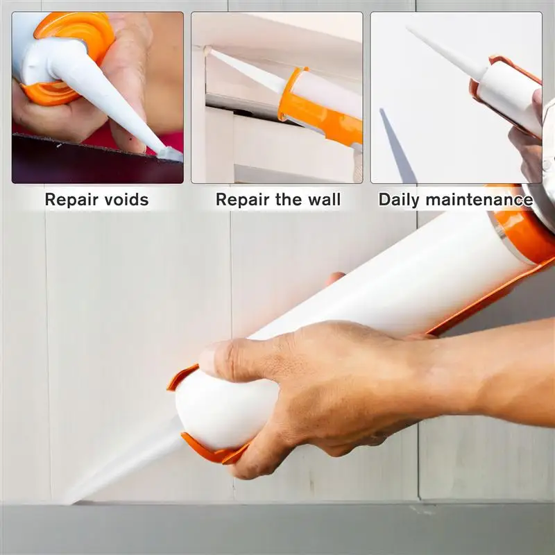 

100pcs Caulking Gun Nozzles Plastic Glass Glue Nozzles Sealant Silicone Caulking Tips