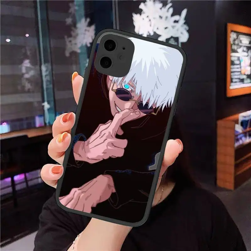

Cartoon Anime Jujutsu Kaisen Yuji Itadori Phone Cases matte transparent For iphone 7 8 11 12 plus mini x xs xr pro max cover