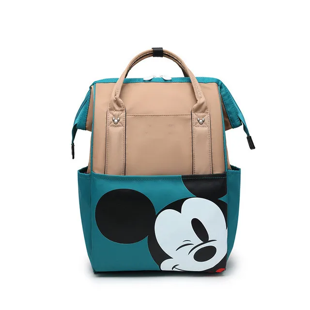 

Дорожная сумка для мужчин и женщин, рюкзак с мультяшным изображением Микки Мауса для подгузников, портфель для девочек и мальчиков