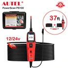 Набор инструментов Autel Power Scan PS100 тестер автомобильной цепи, для диагностики электрической системы 12 и 24 В