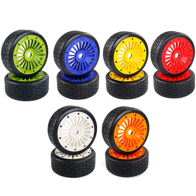 

2Pcs Nylon Wheel Tire For MCD xs-5 Rofun F5 MCD 1/5 RC Car Wheels Tires 1:5 Games Parts Green Red White Yellow Orange Blue