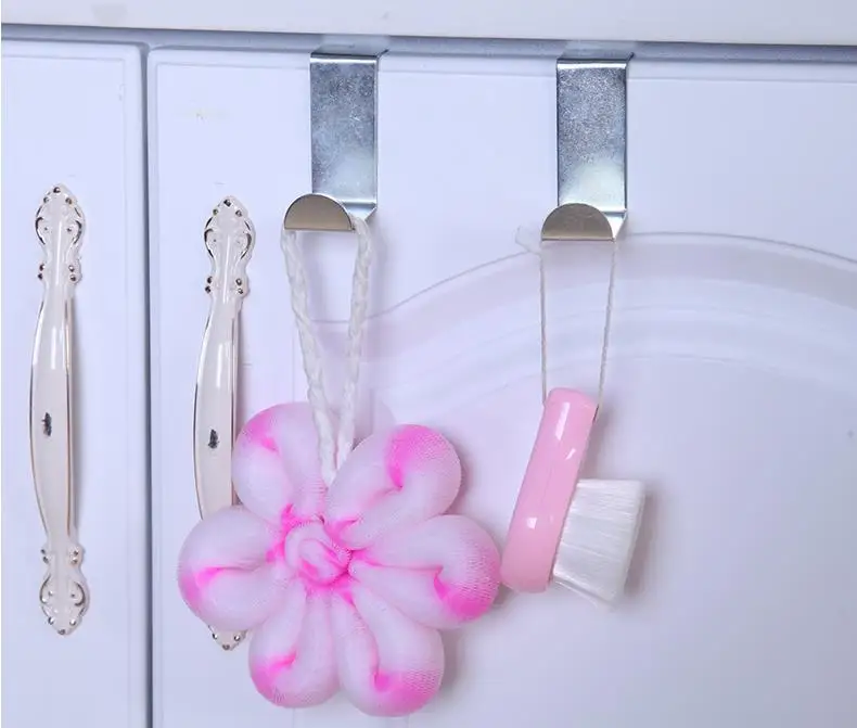 

2PCS/set Stainless Steel Z Shape Hooks Home Door Desk Cabinet Alete Hanger for Kitchen Cupboard Wardrobe Hanging