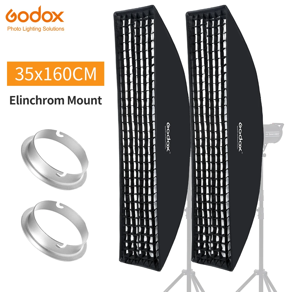 Лента Godox 35x160 см 14x63 дюймов фотоэлемент с Сотами для крепления Elinchrom студийной