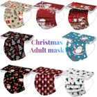10 шт., одноразовые рождественские маски для взрослых